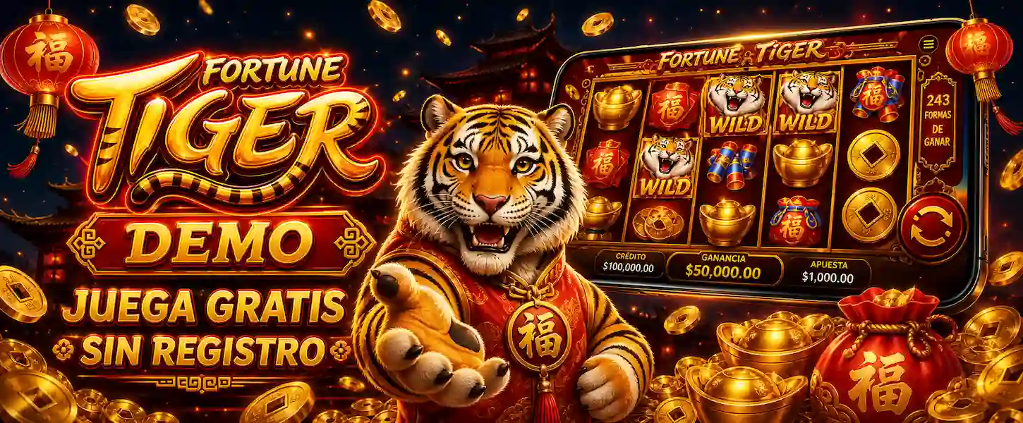 Juega Fortune Tiger en modo demo completamente gratis y sin necesidad de crear una cuenta o registrarte.